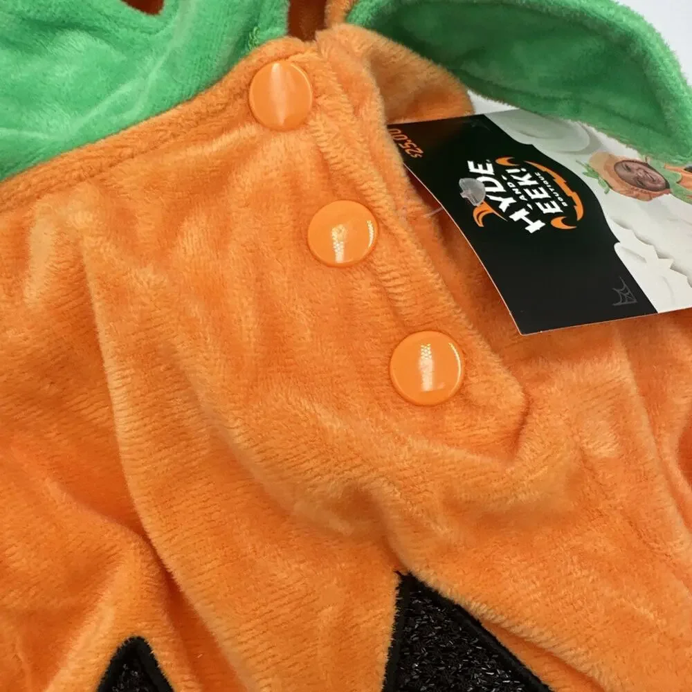 Hyde & Eek Soft Pullover Pumpkin‎ Halloween Costume Hood Infant Baby 12-18 Month